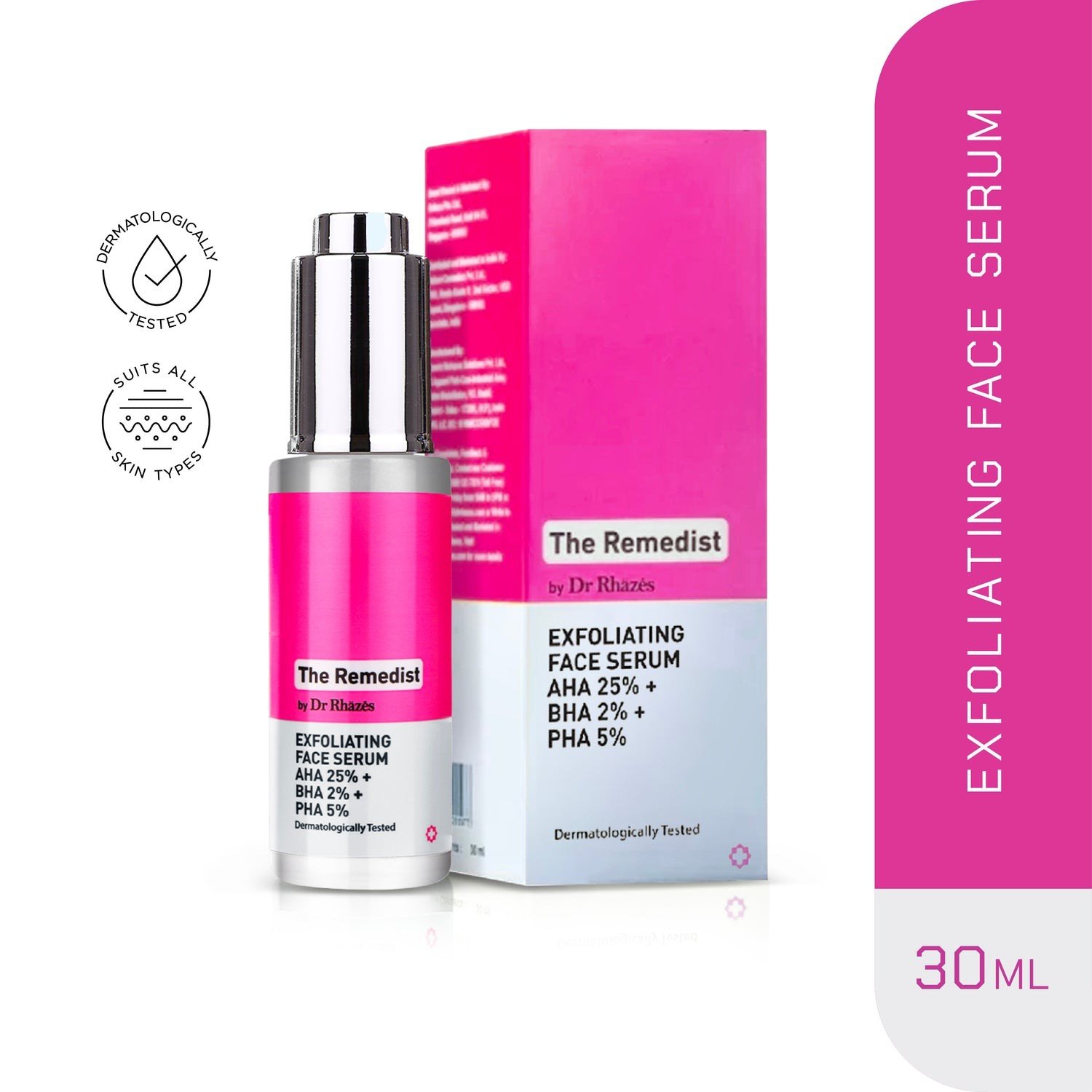 Dr Rhazes The Remedist Exfoliating Face Serum 30ml (with AHA 25% BHA 2% PHA 5%)