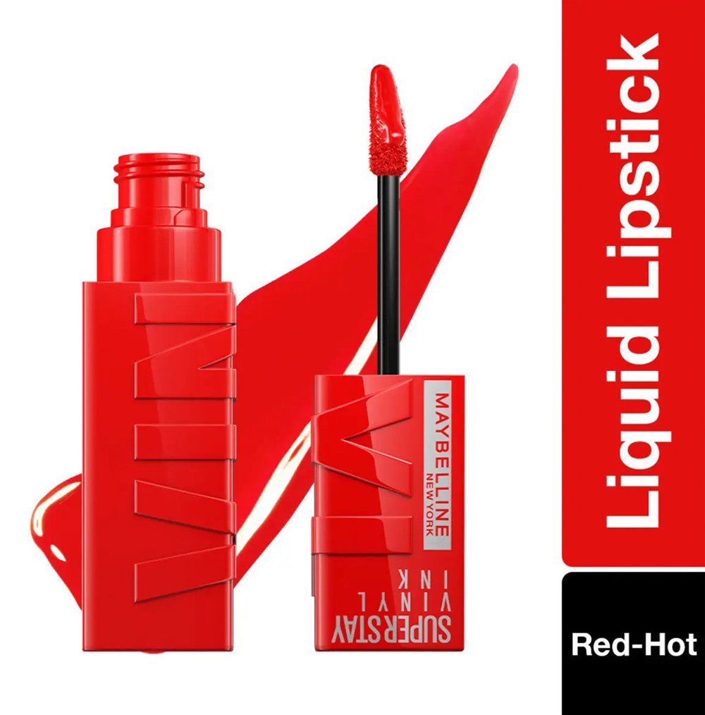 Maybelline New York Super Stay Vinyl Ink Liquid Lipstick - Red Hot